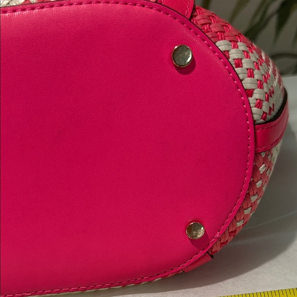 Kate Spade New York Wild Rose Cruise Gingham Wovan Plaid Tote - Picture 15 of 16